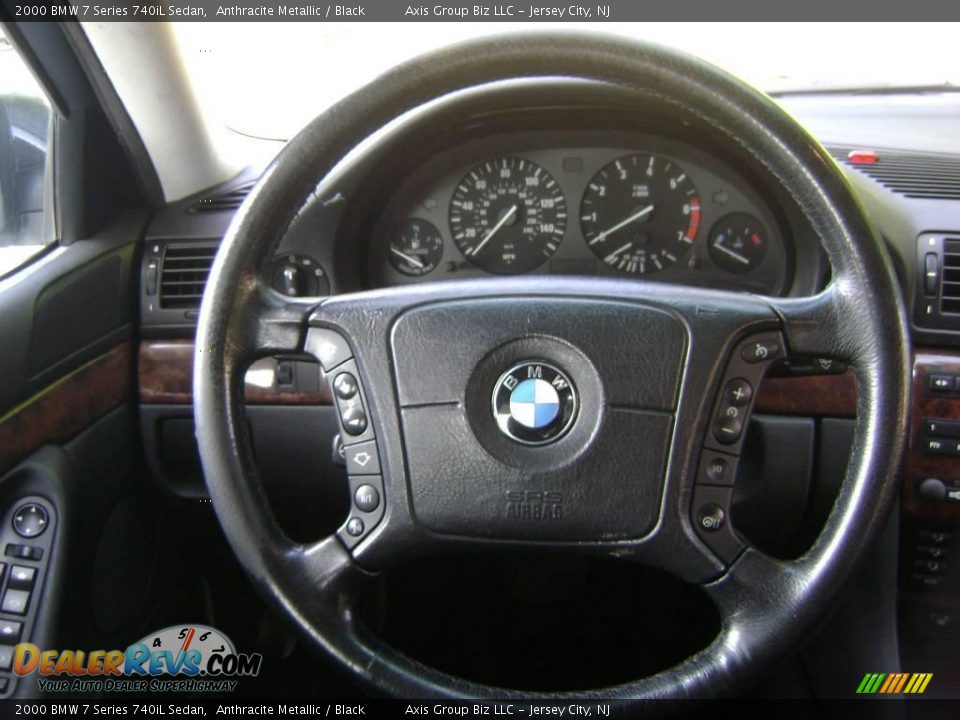 2000 BMW 7 Series 740iL Sedan Anthracite Metallic / Black Photo #23