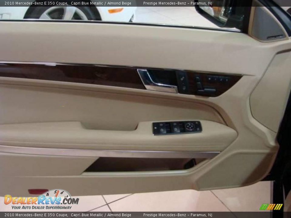 2010 Mercedes-Benz E 350 Coupe Capri Blue Metallic / Almond Beige Photo #7