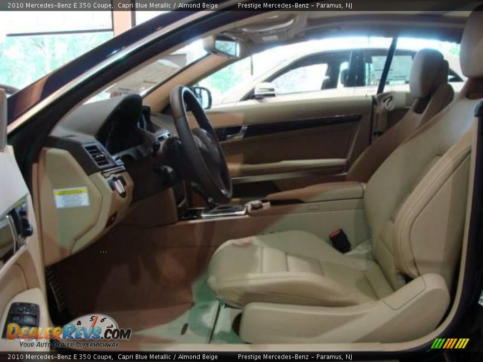 2010 Mercedes-Benz E 350 Coupe Capri Blue Metallic / Almond Beige Photo #8