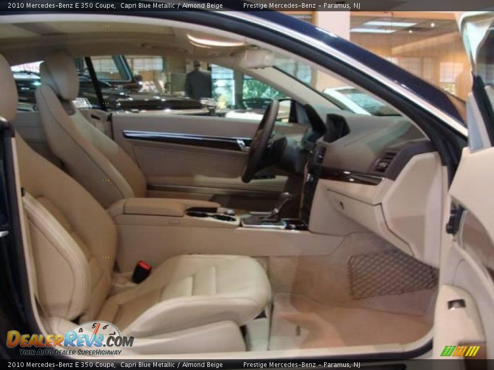 2010 Mercedes-Benz E 350 Coupe Capri Blue Metallic / Almond Beige Photo #9