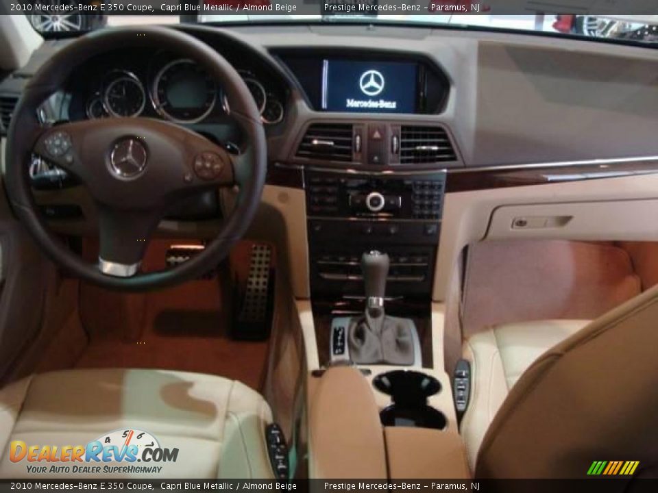 2010 Mercedes-Benz E 350 Coupe Capri Blue Metallic / Almond Beige Photo #10