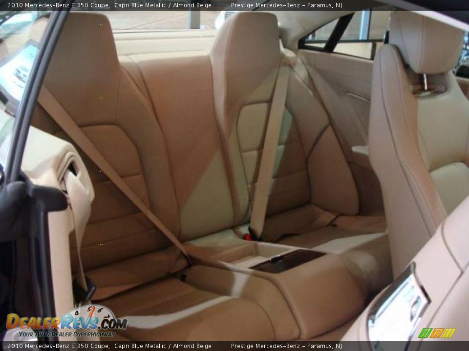 2010 Mercedes-Benz E 350 Coupe Capri Blue Metallic / Almond Beige Photo #13