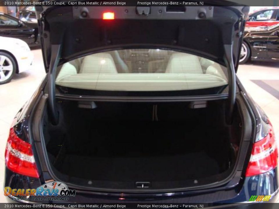 2010 Mercedes-Benz E 350 Coupe Capri Blue Metallic / Almond Beige Photo #14
