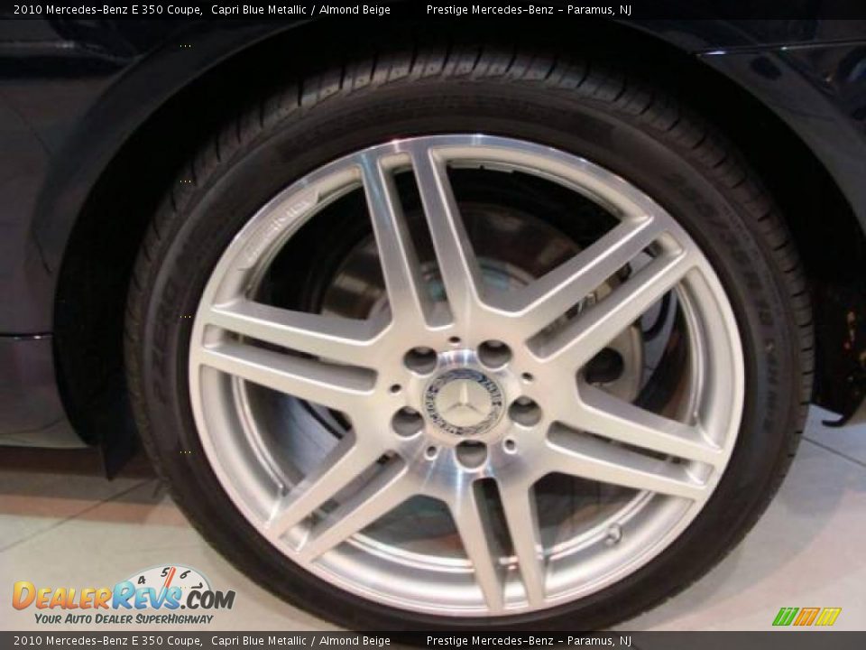 2010 Mercedes-Benz E 350 Coupe Capri Blue Metallic / Almond Beige Photo #15