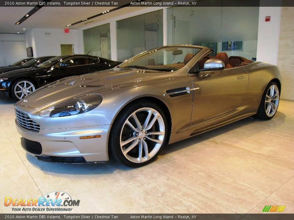 2010 Aston Martin DBS Volante Tungsten Silver / Chestnut Tan Photo #3