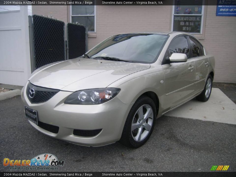 2004 Mazda MAZDA3 i Sedan Shimmering Sand Mica / Beige Photo #2