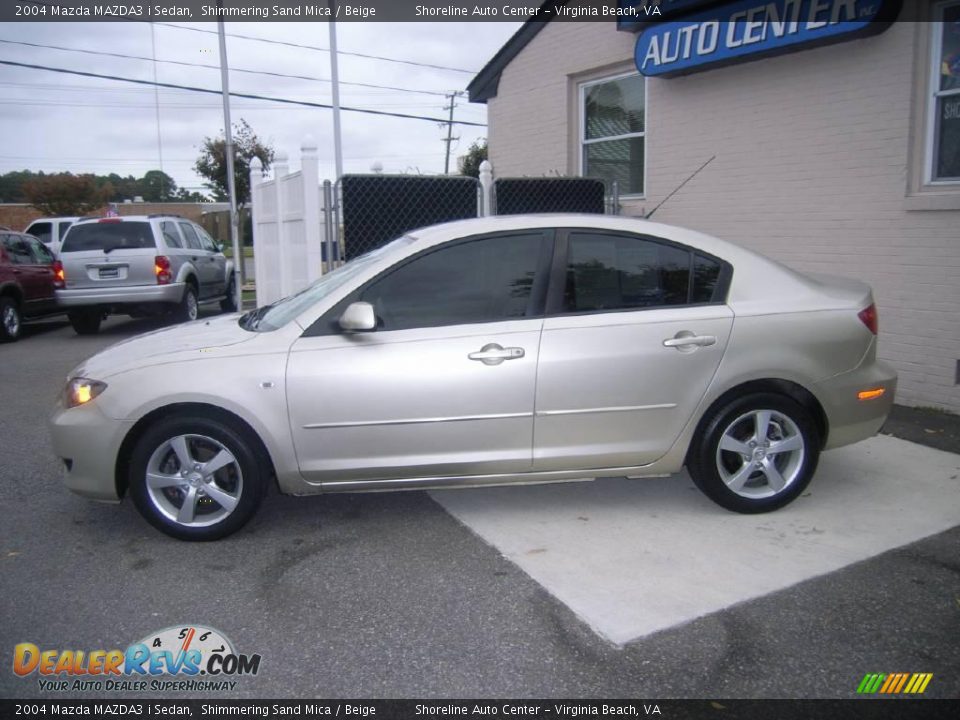 2004 Mazda MAZDA3 i Sedan Shimmering Sand Mica / Beige Photo #3