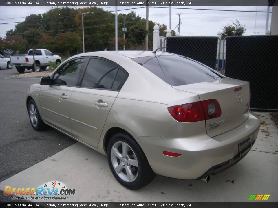 2004 Mazda MAZDA3 i Sedan Shimmering Sand Mica / Beige Photo #4
