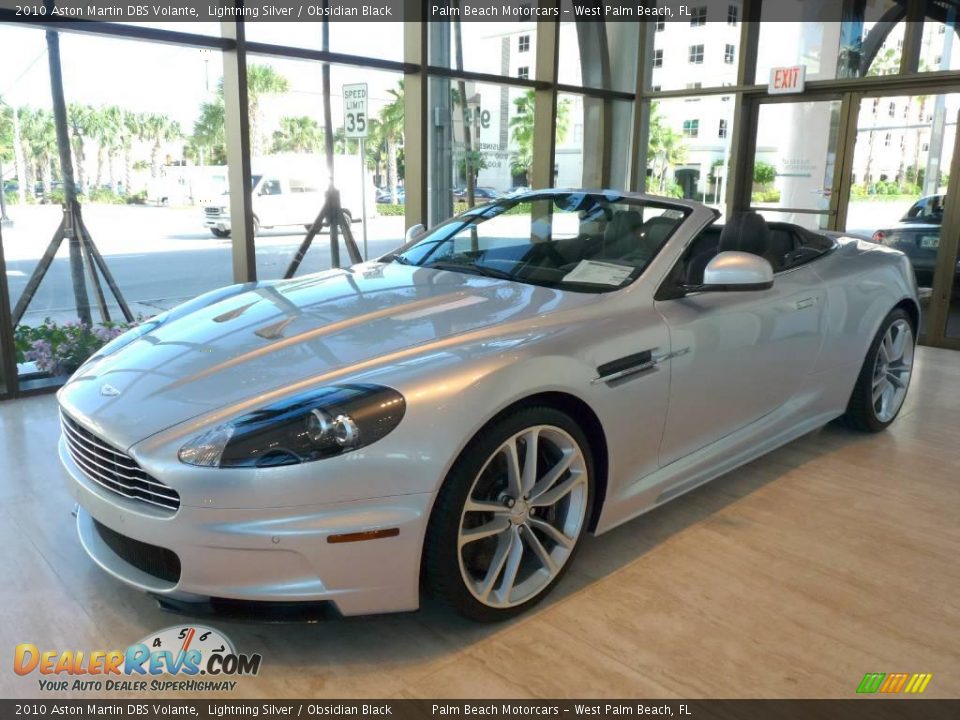 2010 Aston Martin DBS Volante Lightning Silver / Obsidian Black Photo #1