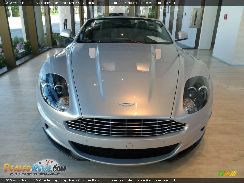 2010 Aston Martin DBS Volante Lightning Silver / Obsidian Black Photo #2