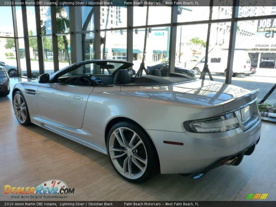 2010 Aston Martin DBS Volante Lightning Silver / Obsidian Black Photo #4