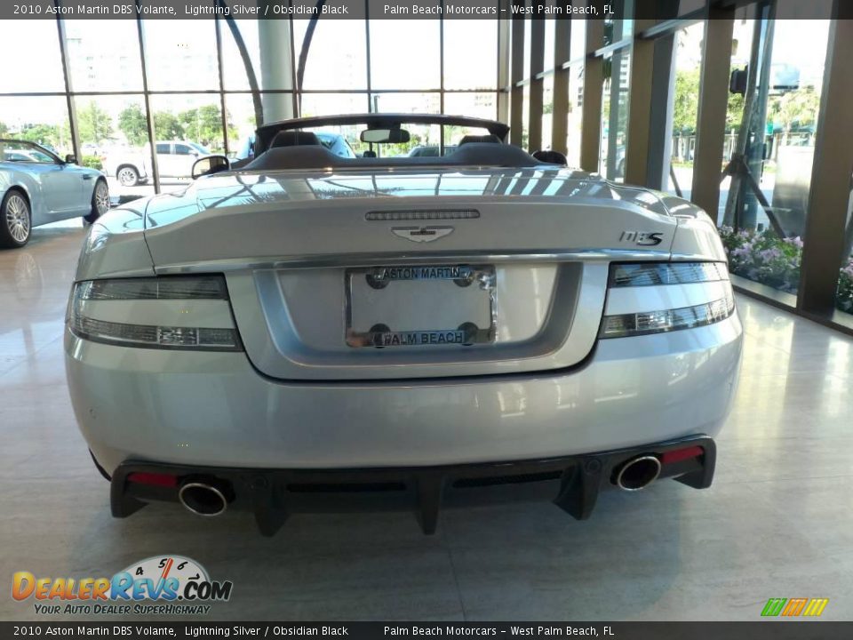 2010 Aston Martin DBS Volante Lightning Silver / Obsidian Black Photo #5