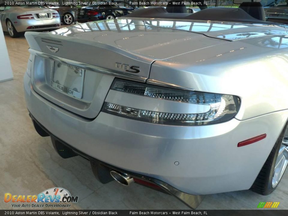 2010 Aston Martin DBS Volante Lightning Silver / Obsidian Black Photo #6