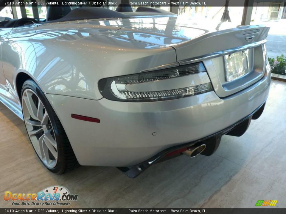 2010 Aston Martin DBS Volante Lightning Silver / Obsidian Black Photo #7