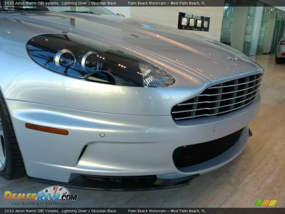 2010 Aston Martin DBS Volante Lightning Silver / Obsidian Black Photo #8