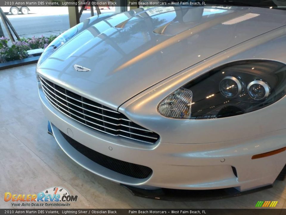 2010 Aston Martin DBS Volante Lightning Silver / Obsidian Black Photo #9