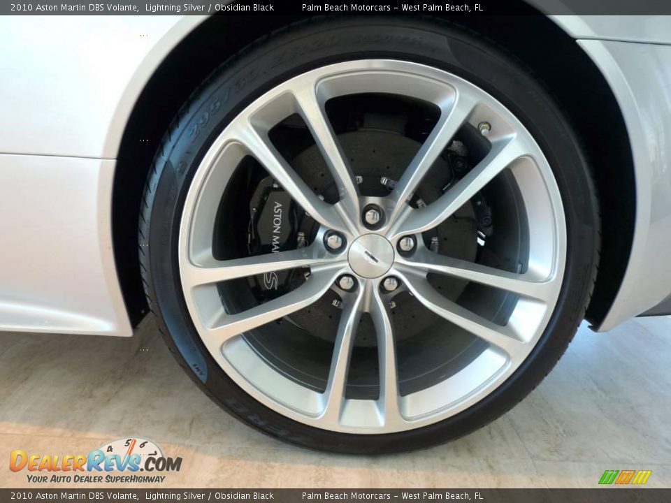 2010 Aston Martin DBS Volante Lightning Silver / Obsidian Black Photo #10