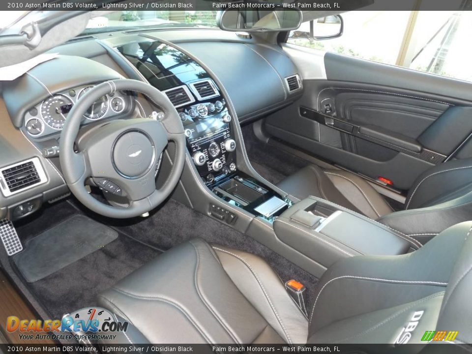 2010 Aston Martin DBS Volante Lightning Silver / Obsidian Black Photo #11
