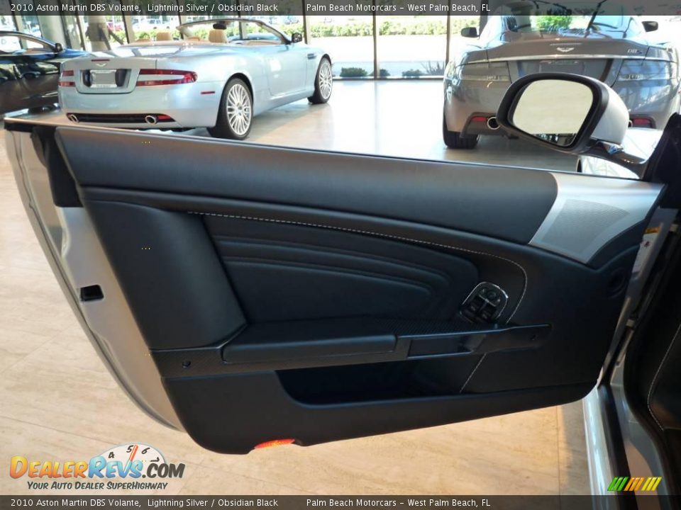 2010 Aston Martin DBS Volante Lightning Silver / Obsidian Black Photo #12