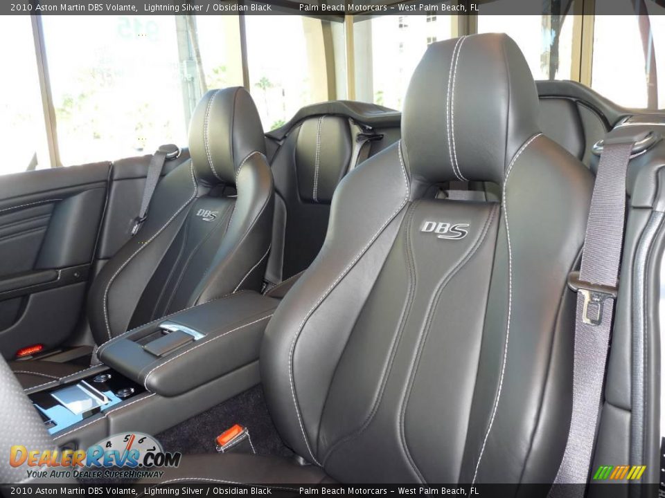 2010 Aston Martin DBS Volante Lightning Silver / Obsidian Black Photo #14