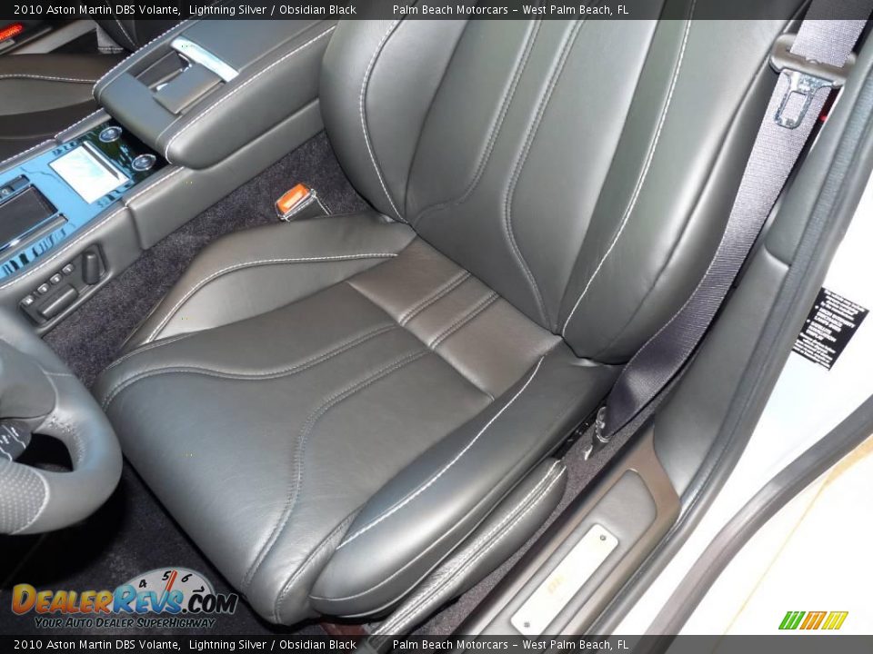 2010 Aston Martin DBS Volante Lightning Silver / Obsidian Black Photo #15