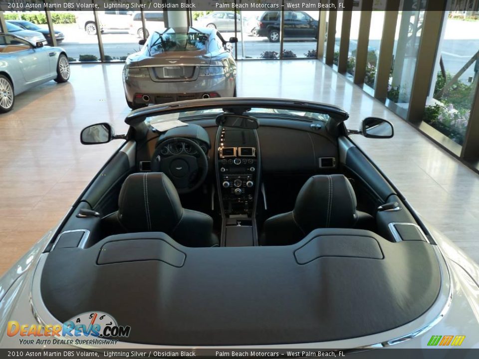 2010 Aston Martin DBS Volante Lightning Silver / Obsidian Black Photo #16