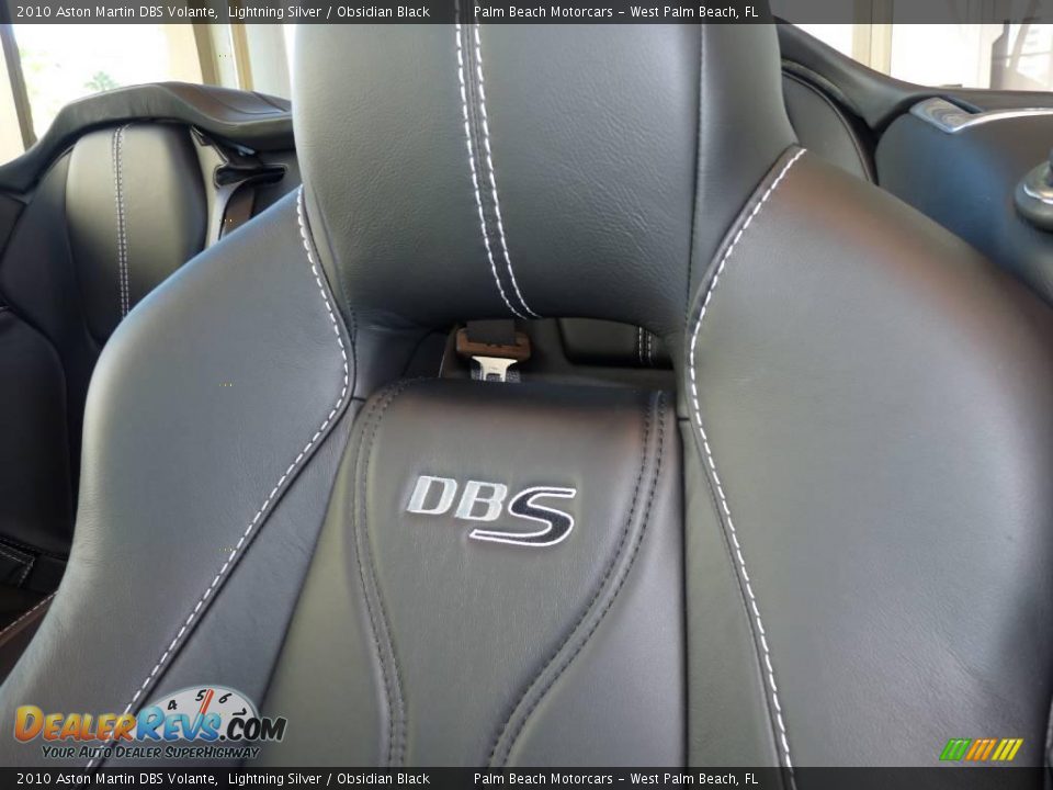 2010 Aston Martin DBS Volante Lightning Silver / Obsidian Black Photo #17