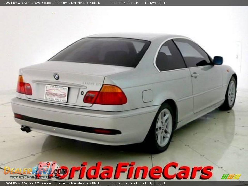 2004 BMW 3 Series 325i Coupe Titanium Silver Metallic / Black Photo #2