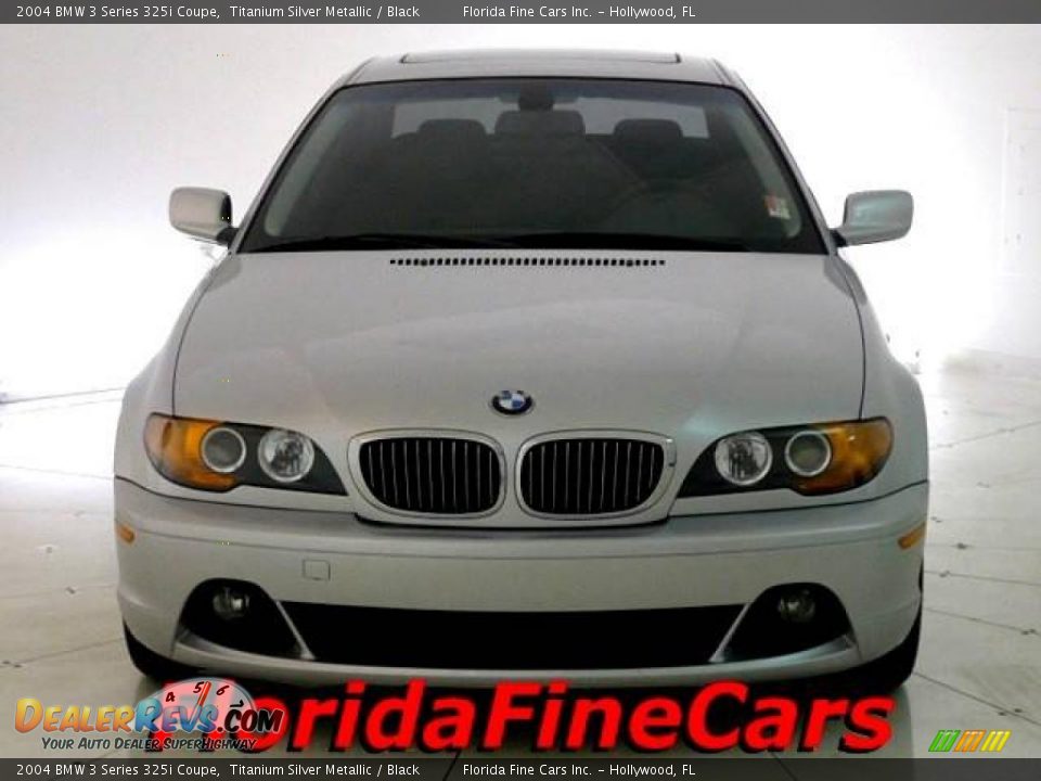 2004 BMW 3 Series 325i Coupe Titanium Silver Metallic / Black Photo #5