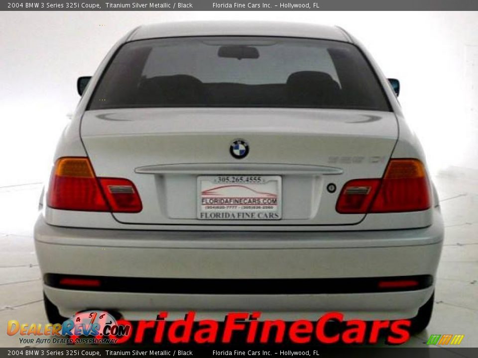 2004 BMW 3 Series 325i Coupe Titanium Silver Metallic / Black Photo #6