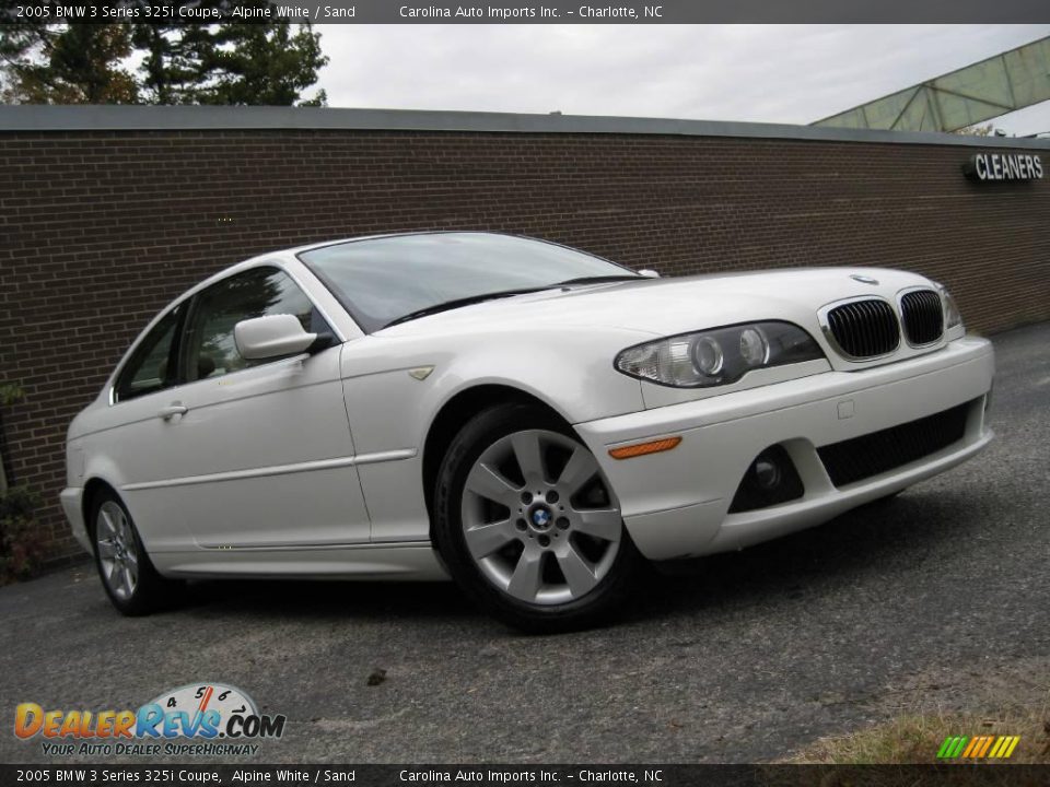 2005 BMW 3 Series 325i Coupe Alpine White / Sand Photo #2