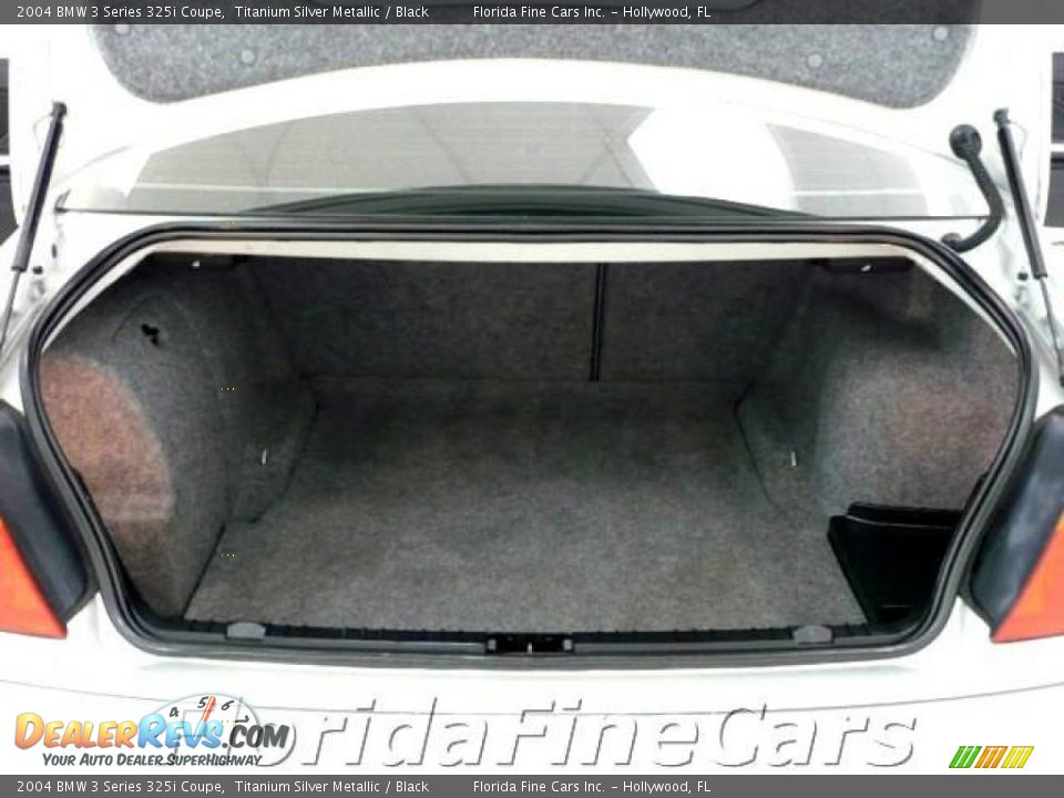 2004 BMW 3 Series 325i Coupe Titanium Silver Metallic / Black Photo #10