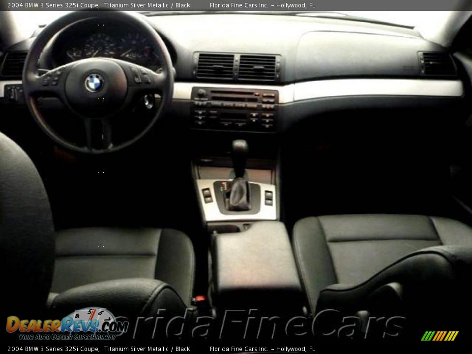 2004 BMW 3 Series 325i Coupe Titanium Silver Metallic / Black Photo #15