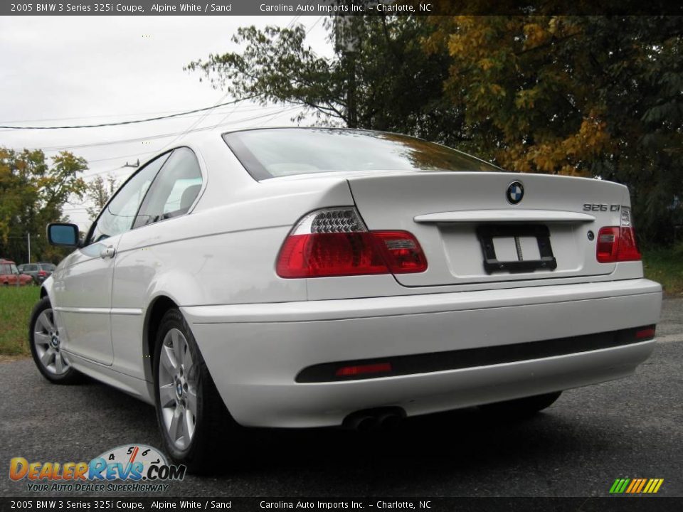 2005 BMW 3 Series 325i Coupe Alpine White / Sand Photo #6
