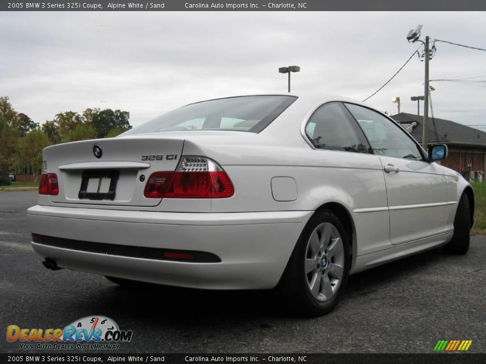 2005 BMW 3 Series 325i Coupe Alpine White / Sand Photo #8