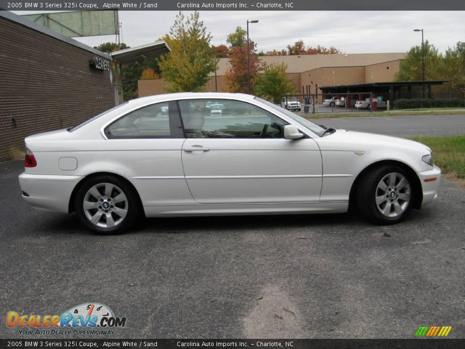 2005 BMW 3 Series 325i Coupe Alpine White / Sand Photo #9