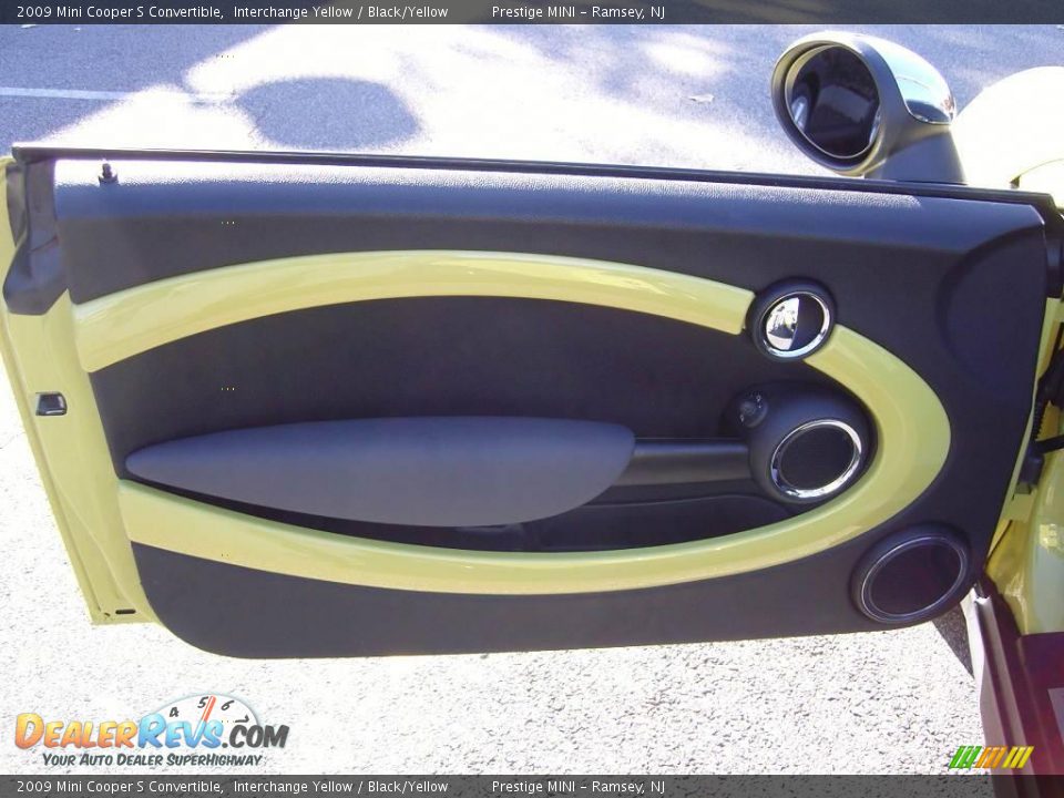 2009 Mini Cooper S Convertible Interchange Yellow / Black/Yellow Photo #8