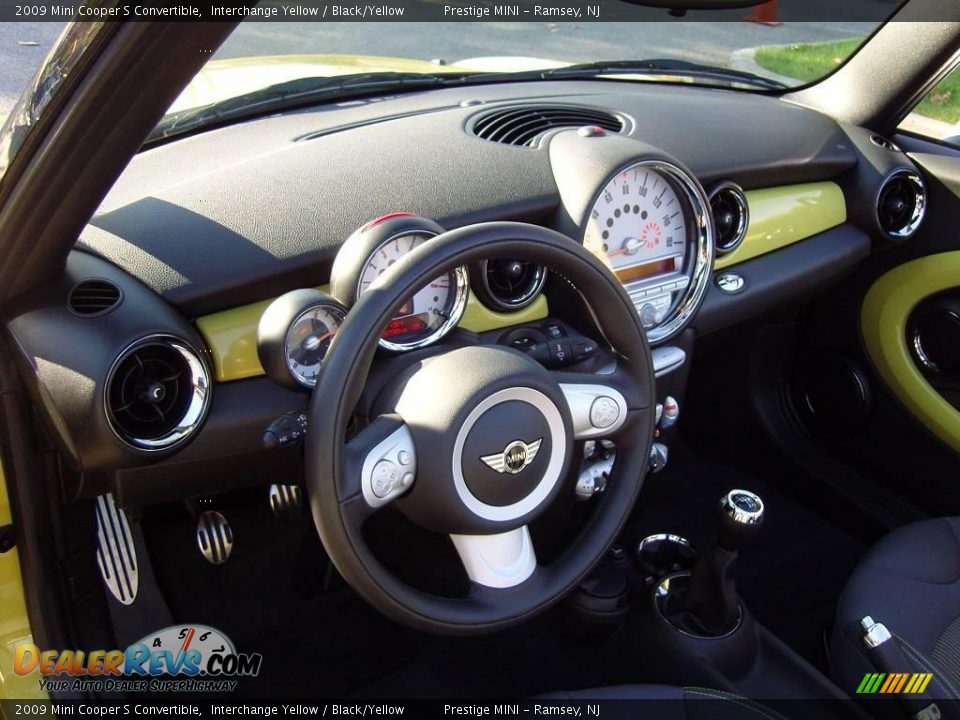 2009 Mini Cooper S Convertible Interchange Yellow / Black/Yellow Photo #9