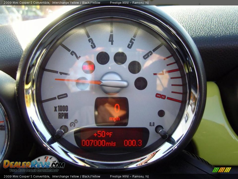 2009 Mini Cooper S Convertible Interchange Yellow / Black/Yellow Photo #10