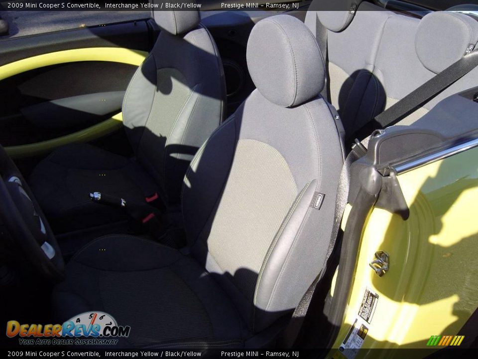 2009 Mini Cooper S Convertible Interchange Yellow / Black/Yellow Photo #12