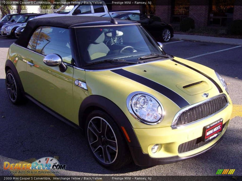 2009 Mini Cooper S Convertible Interchange Yellow / Black/Yellow Photo #14
