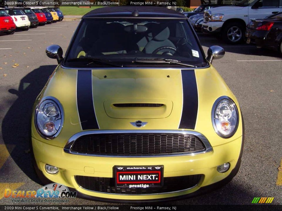 2009 Mini Cooper S Convertible Interchange Yellow / Black/Yellow Photo #15