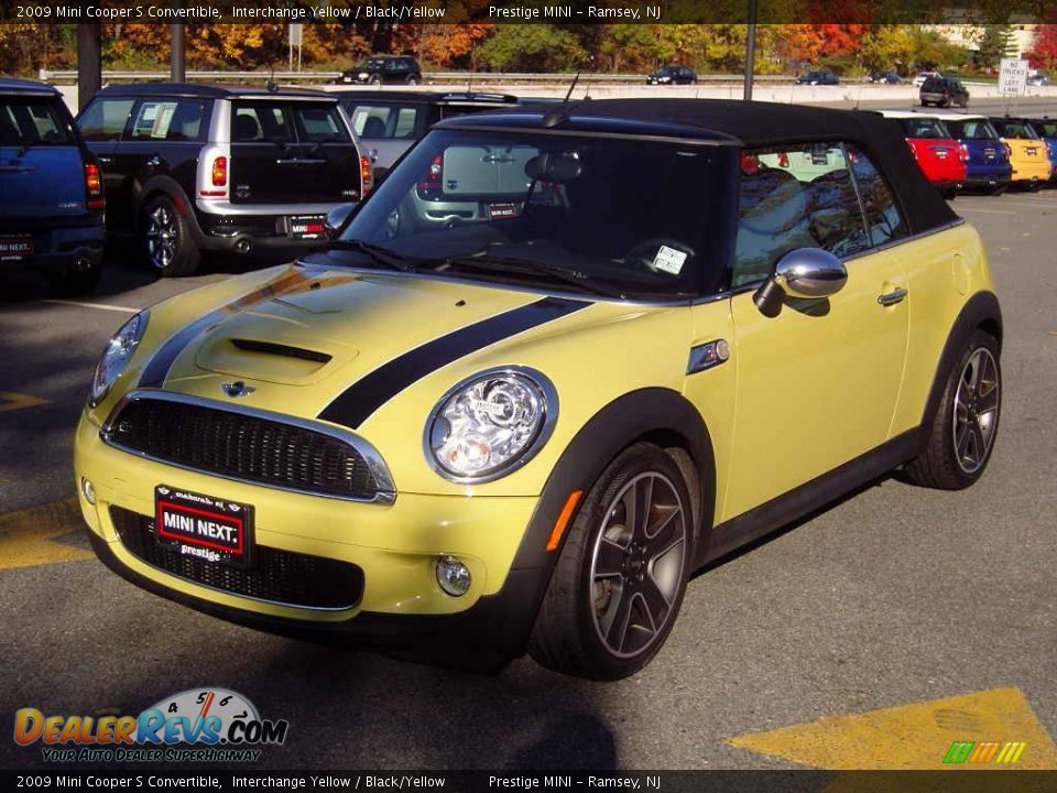 2009 Mini Cooper S Convertible Interchange Yellow / Black/Yellow Photo #17
