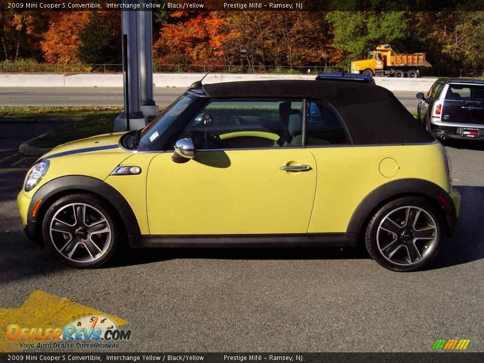 Interchange Yellow 2009 Mini Cooper S Convertible Photo #18