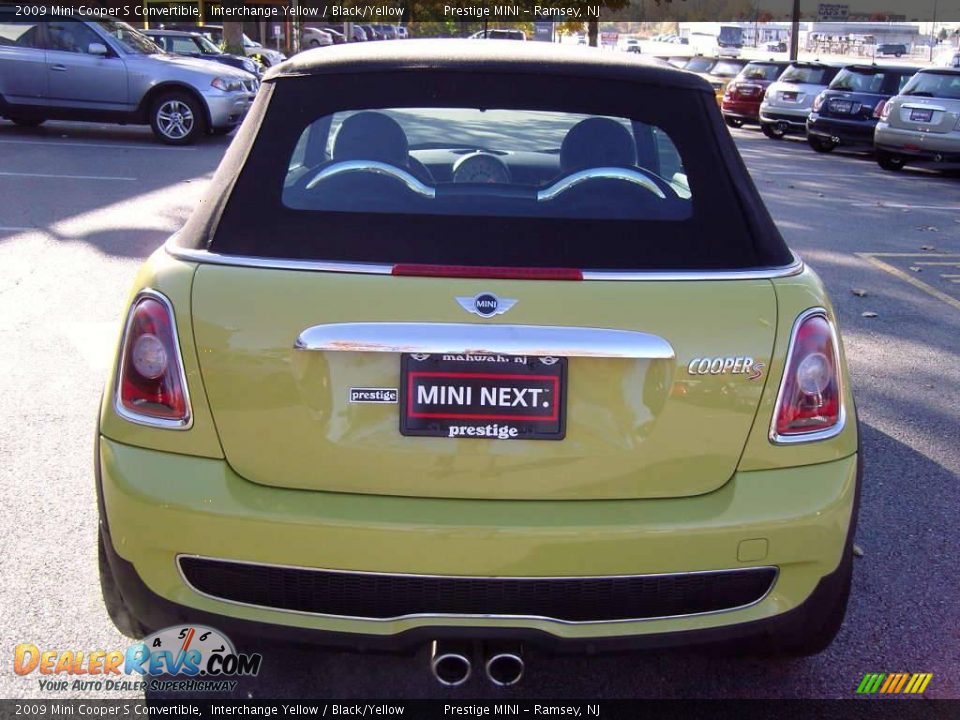 2009 Mini Cooper S Convertible Interchange Yellow / Black/Yellow Photo #20