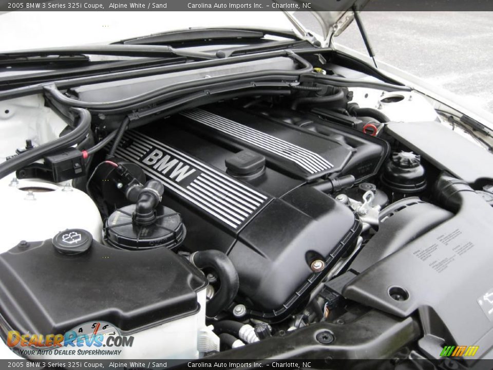 2005 BMW 3 Series 325i Coupe Alpine White / Sand Photo #24