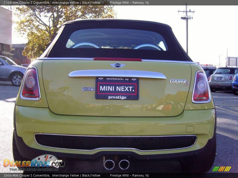 2009 Mini Cooper S Convertible Interchange Yellow / Black/Yellow Photo #21
