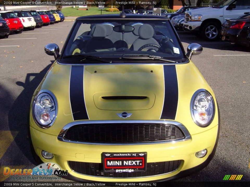 2009 Mini Cooper S Convertible Interchange Yellow / Black/Yellow Photo #25