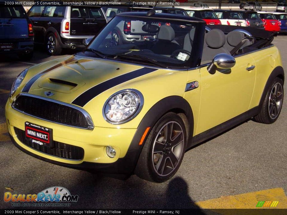 2009 Mini Cooper S Convertible Interchange Yellow / Black/Yellow Photo #26