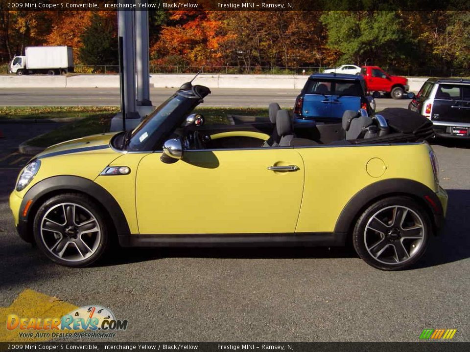 2009 Mini Cooper S Convertible Interchange Yellow / Black/Yellow Photo #27